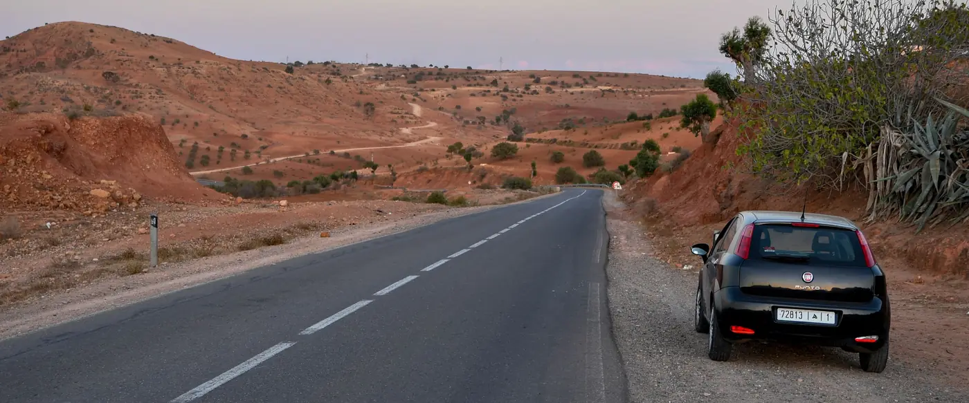 A road across the Moroccan south